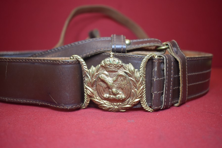 Lot - WWII ITALIAN ARMY BELT WITH ORIGINAL BUCKLE