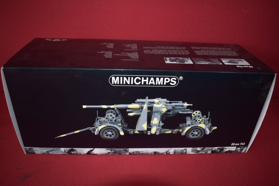 MINICHAMPS 1:35 DIE CAST WWII GERMAN 88MM FLAK GUN-SOLD