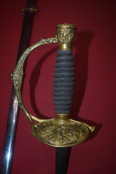 US CIVIL WAR MODEL 1860 STAFF AND FIELD OFFICERS SWORD MAKER MARKED