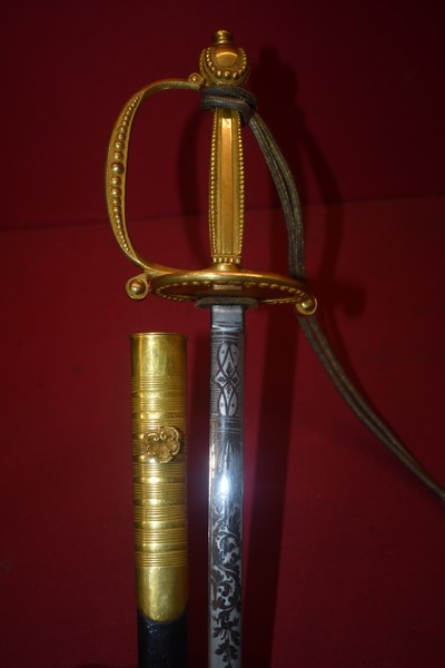 VICTORIAN/EDWARDIAN COURT SWORD WITH SOUTH AUSTRALIAN CONNECTION MACGEORGE ADELAIDE