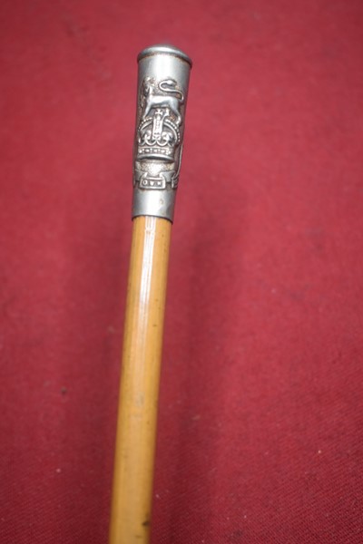 WW1 OFFICERS SWAGGER STICK KOSB ("KINGS OWN SCOTTISH BORDERERS")