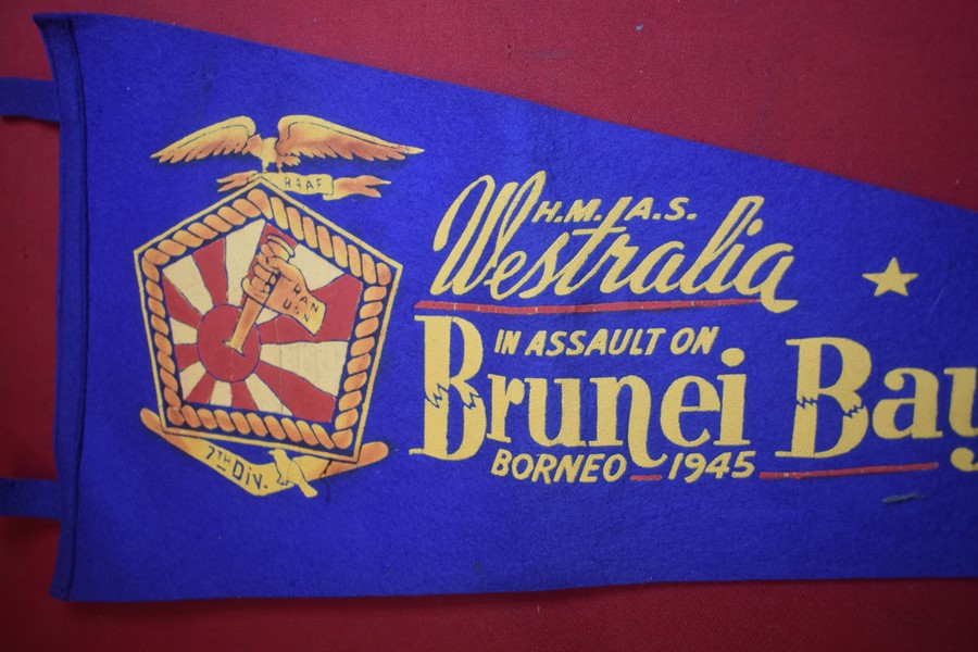 WW2 HMAS WESTRALIA PENNANT b