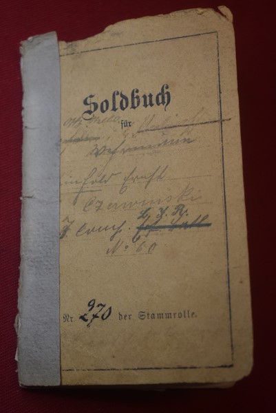 WW1 GERMAN SOLDIERS SOLDBUCH